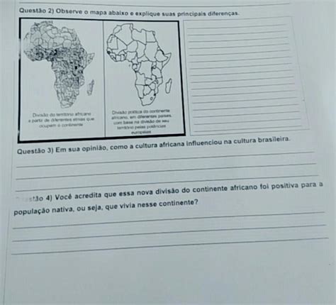 comente sobre a diversidade cultural da África obs se responder uma