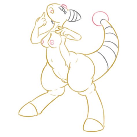 Rule 34 Ampharos Anthro Breasts Female Looking At Viewer Nintendo