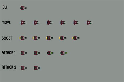 Free Spaceship Pixel Art Sprite Sheets Craftpix Net