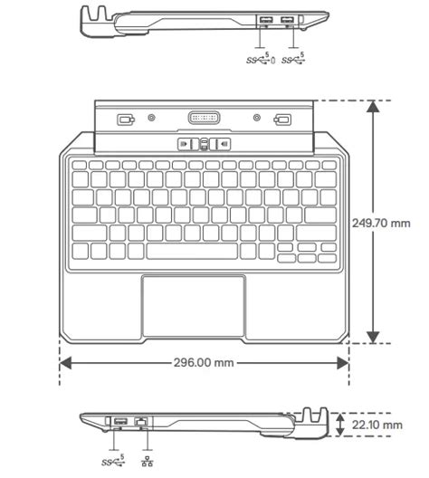 DELL Keyboard For Latitude 7230 Rugged Extreme Tablet User Guide