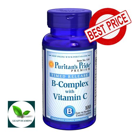 Puritan S Pride Vitamin B Complex Vitamin C Time Release