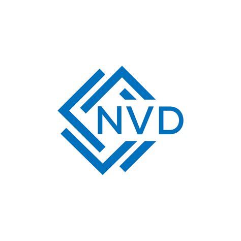 NVD letter logo design on white background. NVD creative circle letter ...