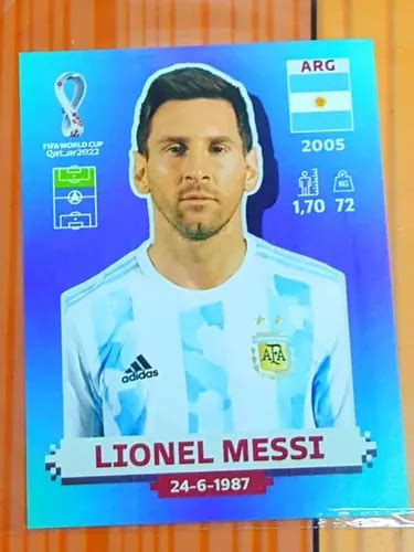 Lamina Jugador Lionel Messi Álbum Mundial Qatar 2022 Panini Cuotas