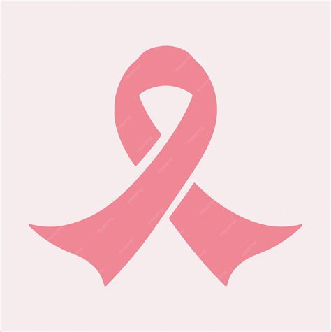 Premium Vector | Pink cancer ribbon logo icon vector silhouette on a white background