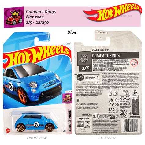 Hot Wheels Compact Kings 2024 Honda Civic Custom Mighty K Fiat 500e