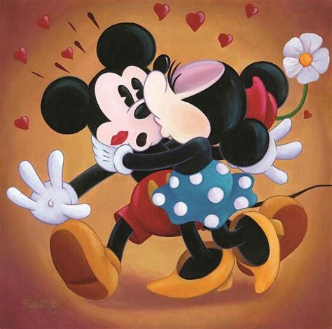 So A Disney Lover Mickey And Minnie Kissing Disney Mouse Mickey