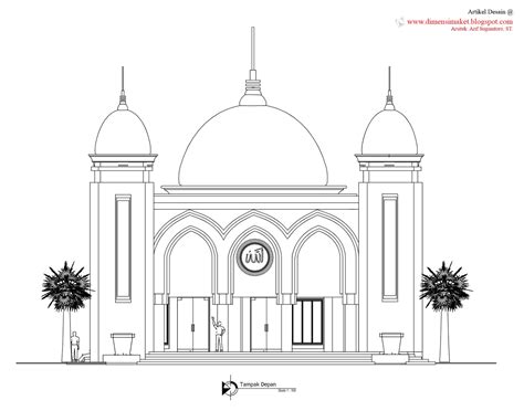 Dimensi Maket Arsitektur Desain Masjid And Musholla 010 Perencanaan