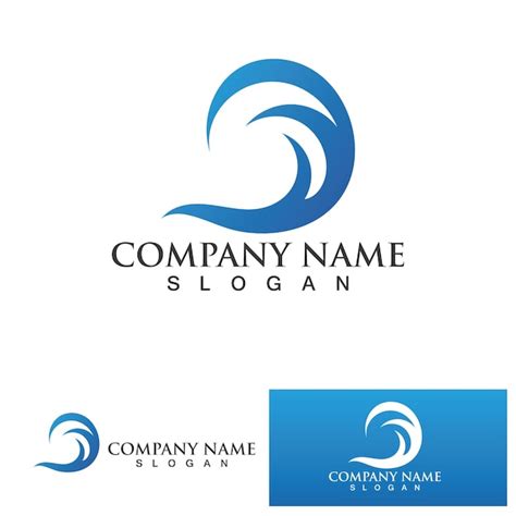 Premium Vector Water Wave Logo Design Template