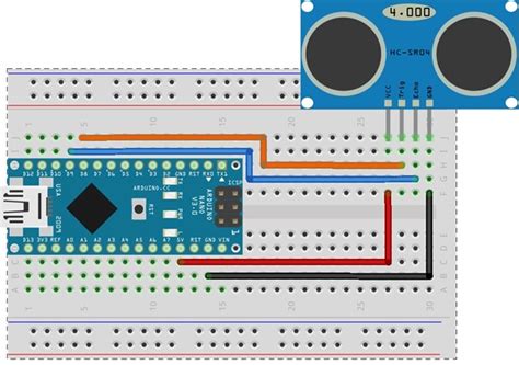 Подключение датчика ультразвука HC-SR04 к ардуине - МОДУЛИ - ARDUINO ROBOTS