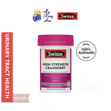 Swisse Ultiboost High Strength Cranberry 30 Capsules Urinary Tract