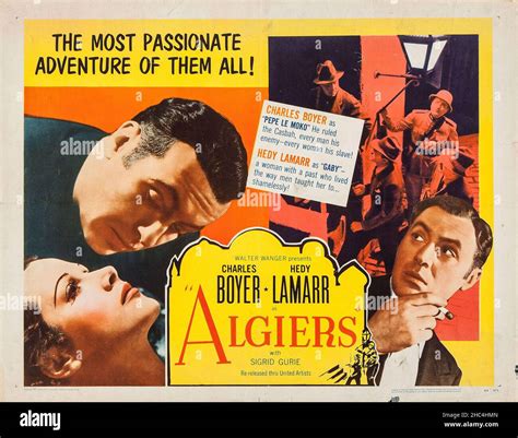 CHARLES BOYER and HEDY LAMARR in ALGIERS (1938), directed by JOHN ...