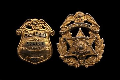 Georgia Sheriff's & Police Badge Brass Pair sold at auction on 10th ...