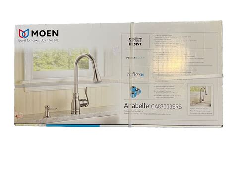 Moen Ca87003srs Anabelle Single Handle Kitchen Faucet Stainless Steel New 26508209097 Ebay