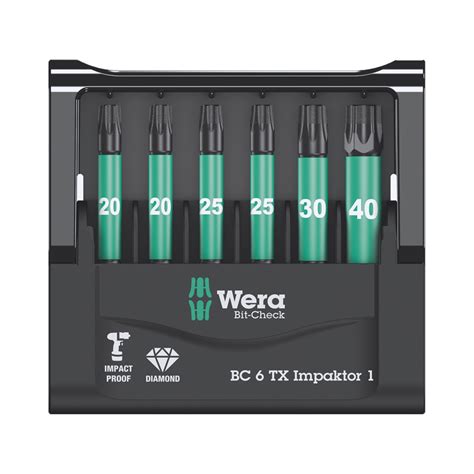 Coffret De Embouts Bit Check Torx Impaktor Wera Acbat