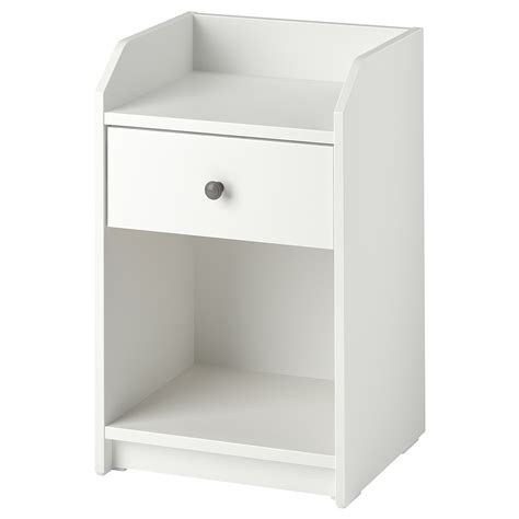 HAUGA Table De Chevet Blanc 40x36 Cm IKEA