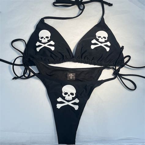 Skull Bikini Etsy
