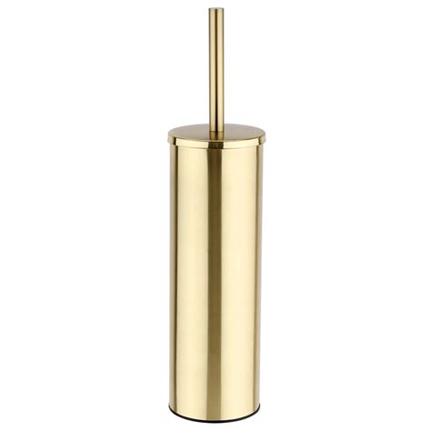 Arezzo Brushed Brass Toilet Brush Holder Victorian Plumbing Uk