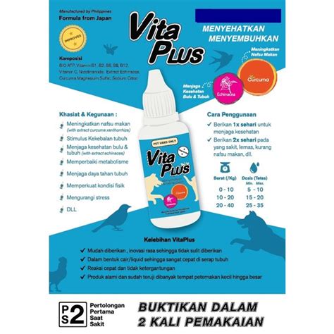 Jual Vitamin Kucing Anjing Kelinci Vitaplus Multivitamin Vita Plus