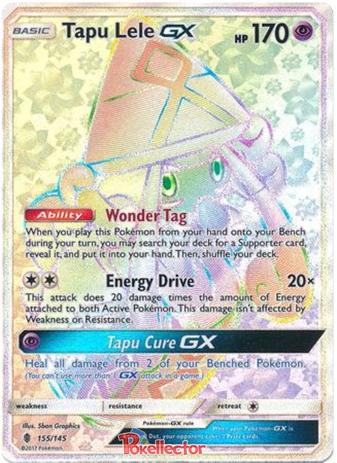 Tapu Lele Gx Guardians Rising 155 Pokemon Card