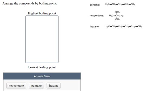 Solved Arrange the compounds by boiling point | Chegg.com