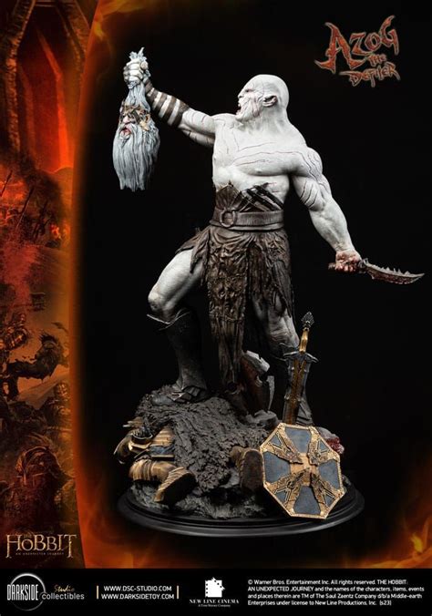 The Hobbit Ms Series Statue Azog The Defiler John Howe Signature E