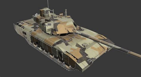 T Armata Russian Mbt Game Ready Model Desert Pbr K D Model