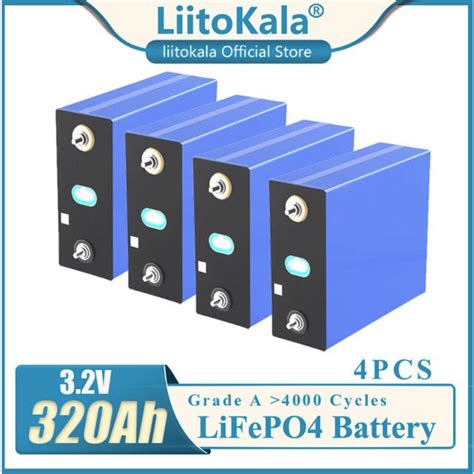 Liitokala LiFePo4 3 2V 320AH 1C 320A Battery Lithium Battery For Diy