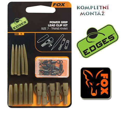 Fox Edges Power Grip Lead Clip Kit Set Na V Robu Mont