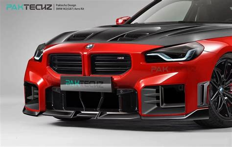 PAKTECHZ BMW M2 G87 DRY CARBON FIBRE FRONT LIP SPLITTER Mod Central