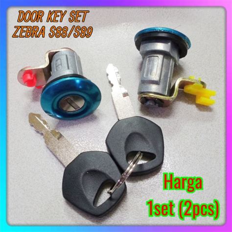 Jual KUNCI PINTU DOOR KEY SET ZEBRA S88 S89 SET KANAN DAN KIRI