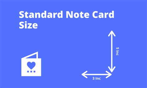 Standard Note Card Size