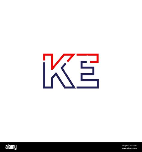 KE Tech Logo Concept Design Stock Vector Image Art Alamy