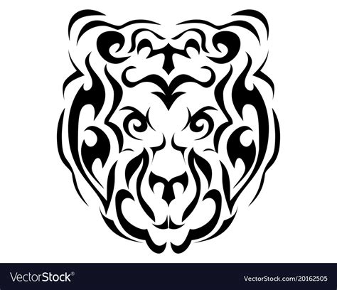 Tribal Bear Royalty Free Vector Image Vectorstock