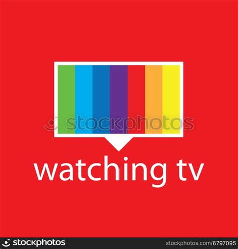 Vector Logo With A Spectrum In The Tv Screen Template Design Logo Tv