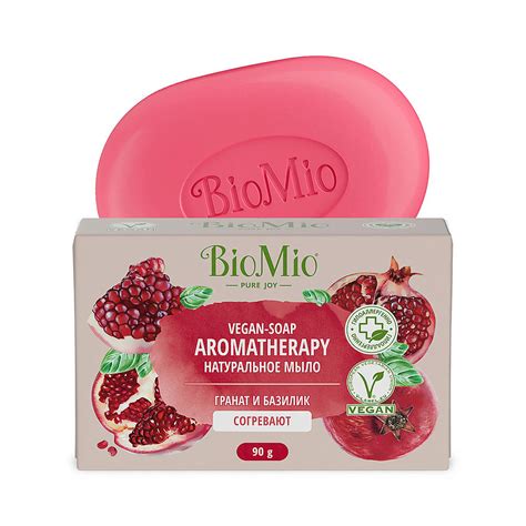 BIO MIO Натуральное мыло "Гранат и Базилик" Vegan-Soap Aromatherapy ...