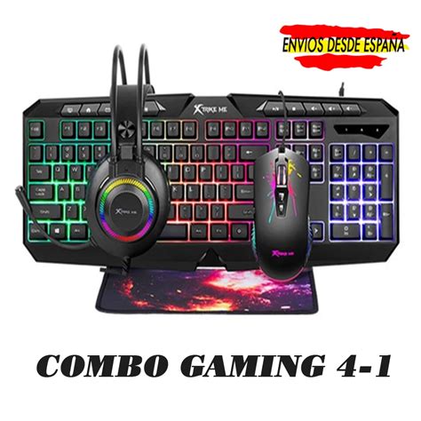 Xtrike Me Cmx Combo Gaming Spanish Keyboard And Mouse Headphones