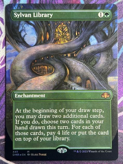 Sylvan Library Dmr Full Art Foil Bootleg Mage