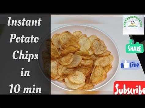 Instant Potato Chips Hot Chips In Minutes Chrispy Potato Chips