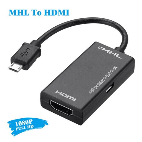 Micro Usb Hdmi Adapter 1080p Full Hd Usb Auf Hdmi Samsung Galaxy Macbook Huawei Ebay