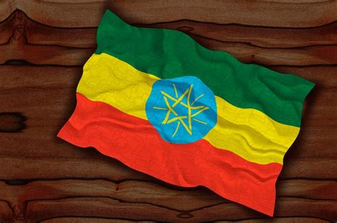 Premium Photo National Flag Of Ethiopia Background With Flag Of Ethiopia