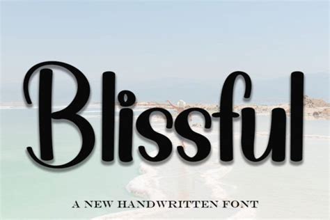 Blissful Font by putrasyahreza00 · Creative Fabrica