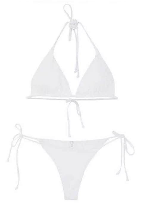Buy Lycka Lhn Korean Lady Bikini Swimwear White Online Zalora Philippines