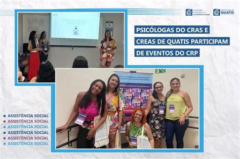 PSICÓLOGAS DO CRAS E CREAS DE QUATIS PARTICIPAM DE EVENTOS DO CRP