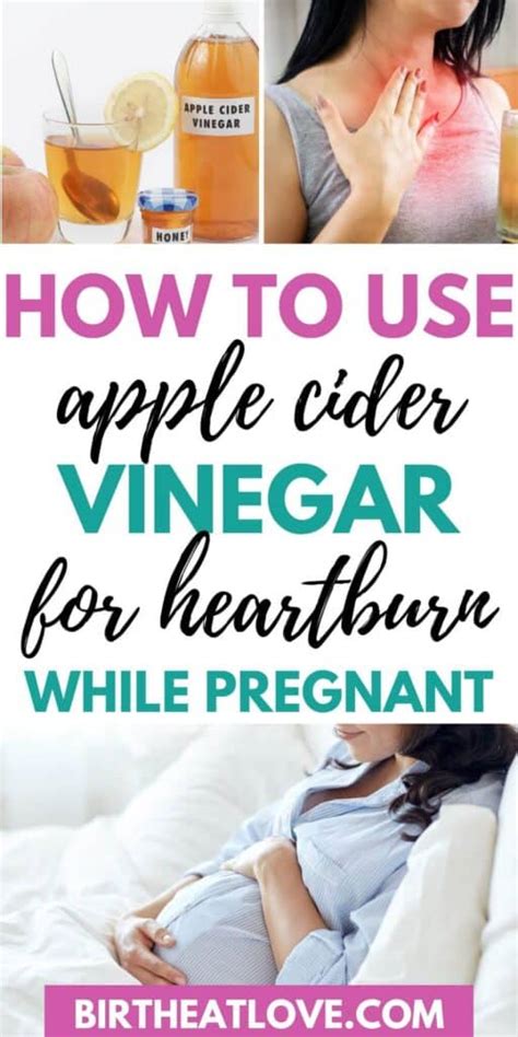 Apple Cider Vinegar For Heartburn During Pregnancy Birth Eat Love