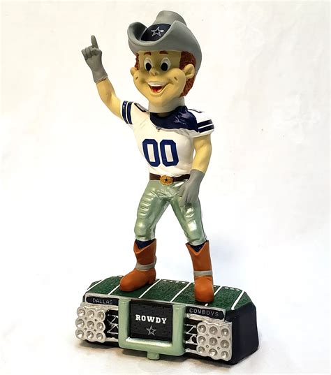 Cowboys Rowdy Mascot Stadium Lights Bobblehead Swit Sports