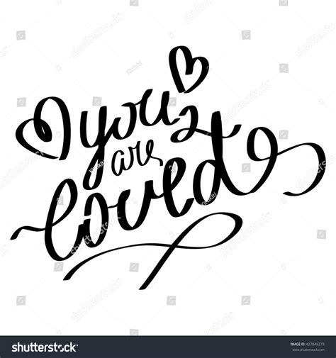 You Loved Lettering Stock Vector Royalty Free 427849273