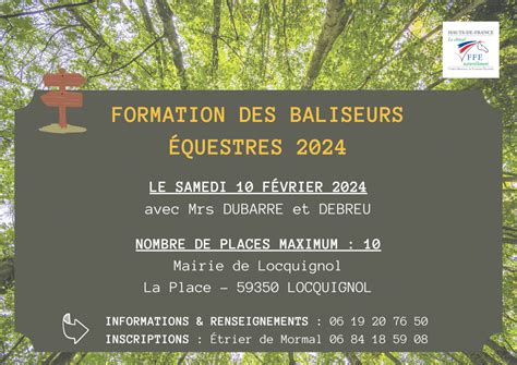 FORMATION DES BALISEURS EQUESTRES 2024 CRTE Hauts De France