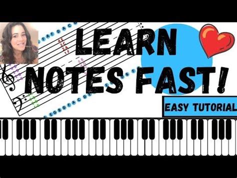 💛🎵🎹 HOW TO READ NOTES ON THE GRAND STAFF - COLOR LINES AND SPACES WITH NOTE NAMES ON PIANO ...