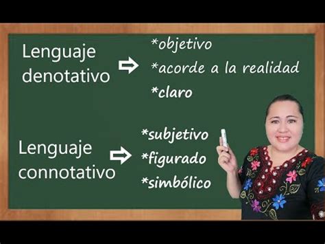 lenguaje DENOTATIVO Y CONNOTATIVO así es en ESPAÑOL YouTube