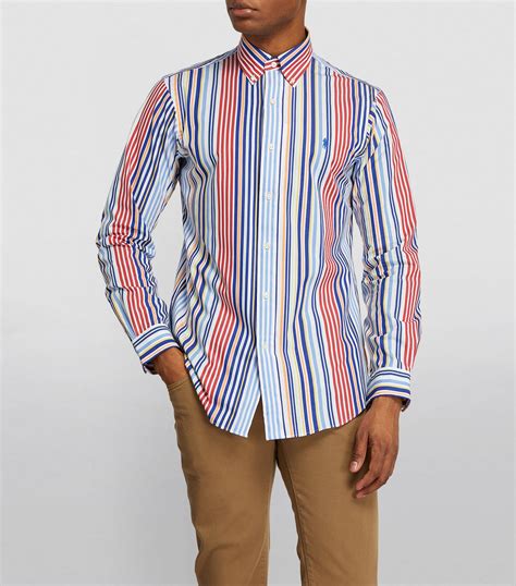 Mens Polo Ralph Lauren Multi Striped Shirt Harrods US